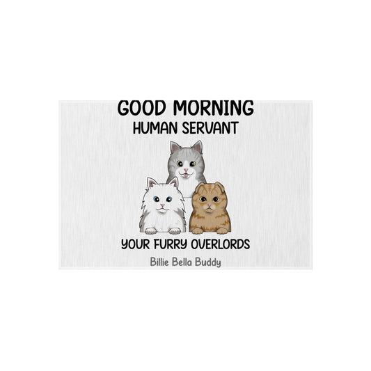 Customized Outdoor Rug - Good morning Human Servant