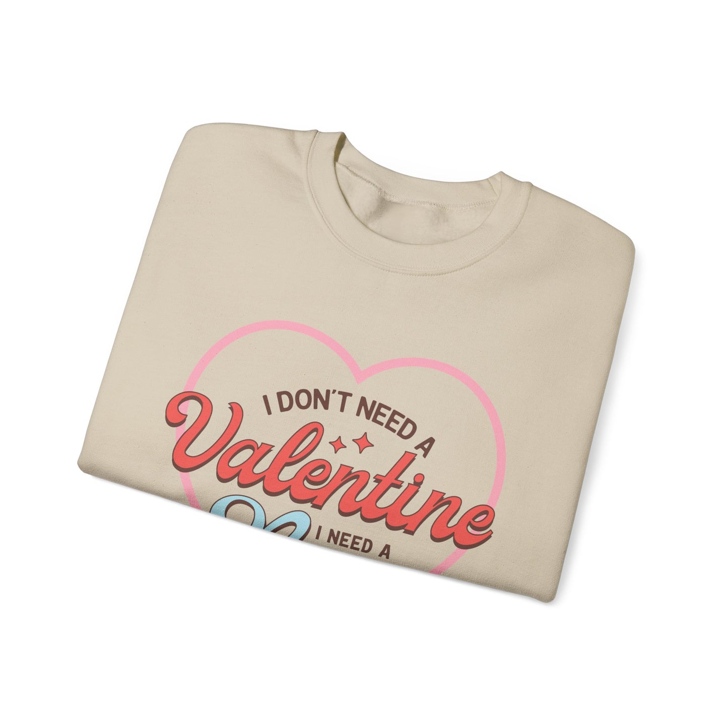 Valentine's - Unisex Heavy Blend™ Crewneck Sweatshirt - Valentine Nap