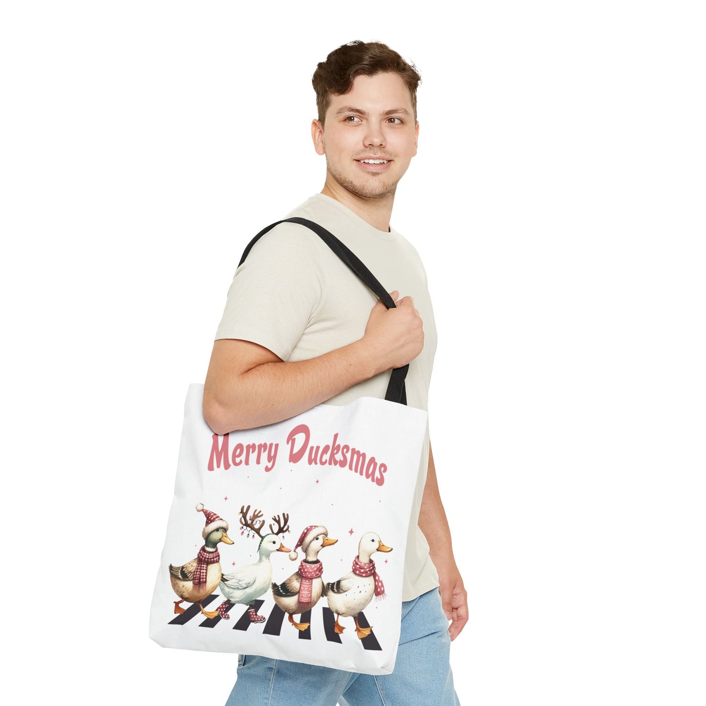 Christmas - Tote Bag (AOP) - Merry Ducksmas