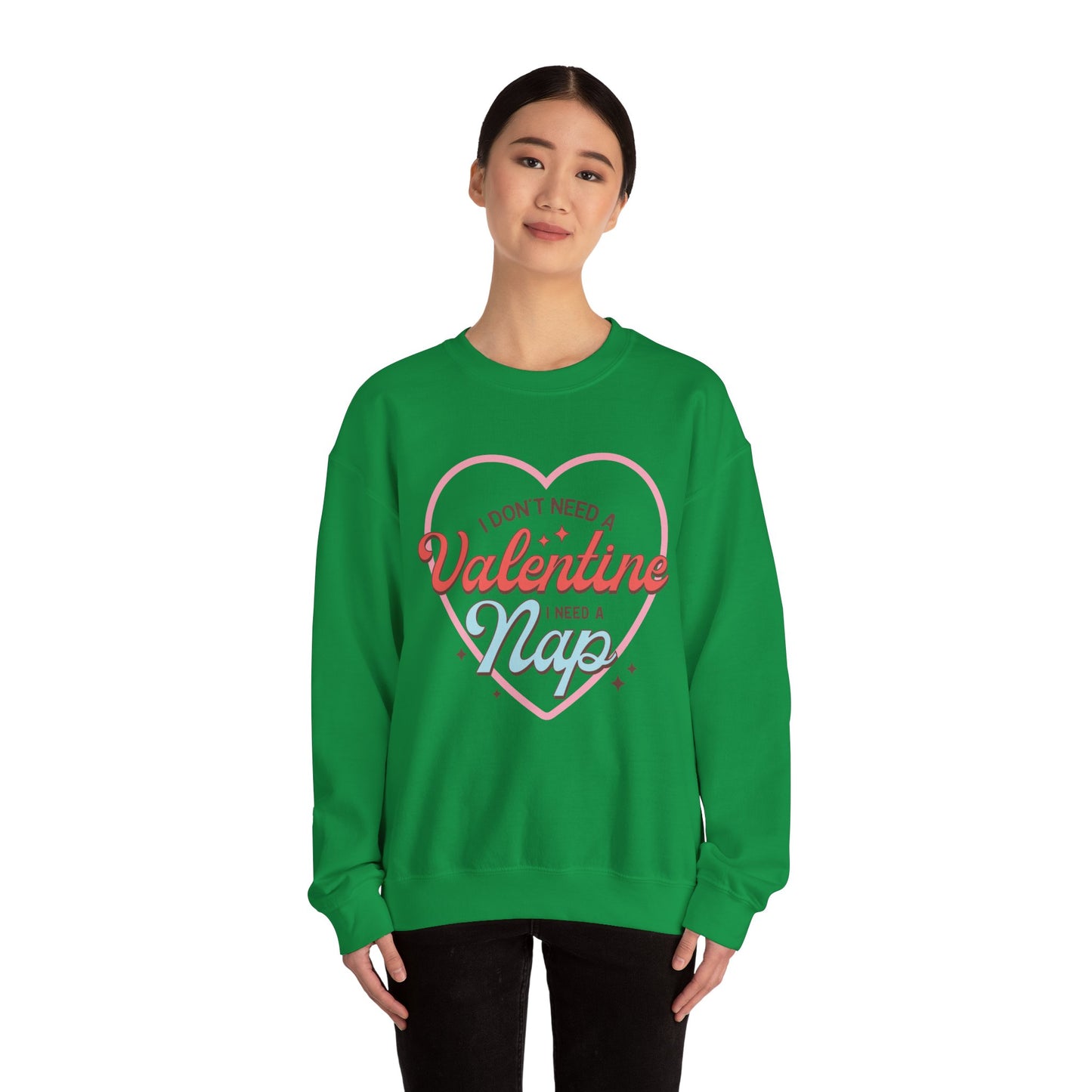 Valentine's - Unisex Heavy Blend™ Crewneck Sweatshirt - Valentine Nap