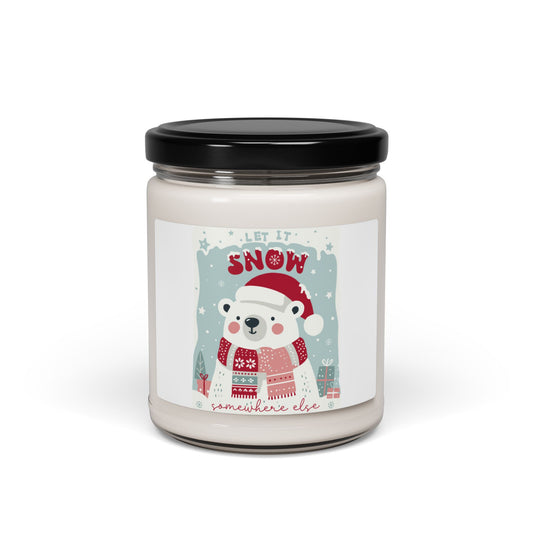 Christmas - Scented Soy Candle, 9oz - Let It Snow