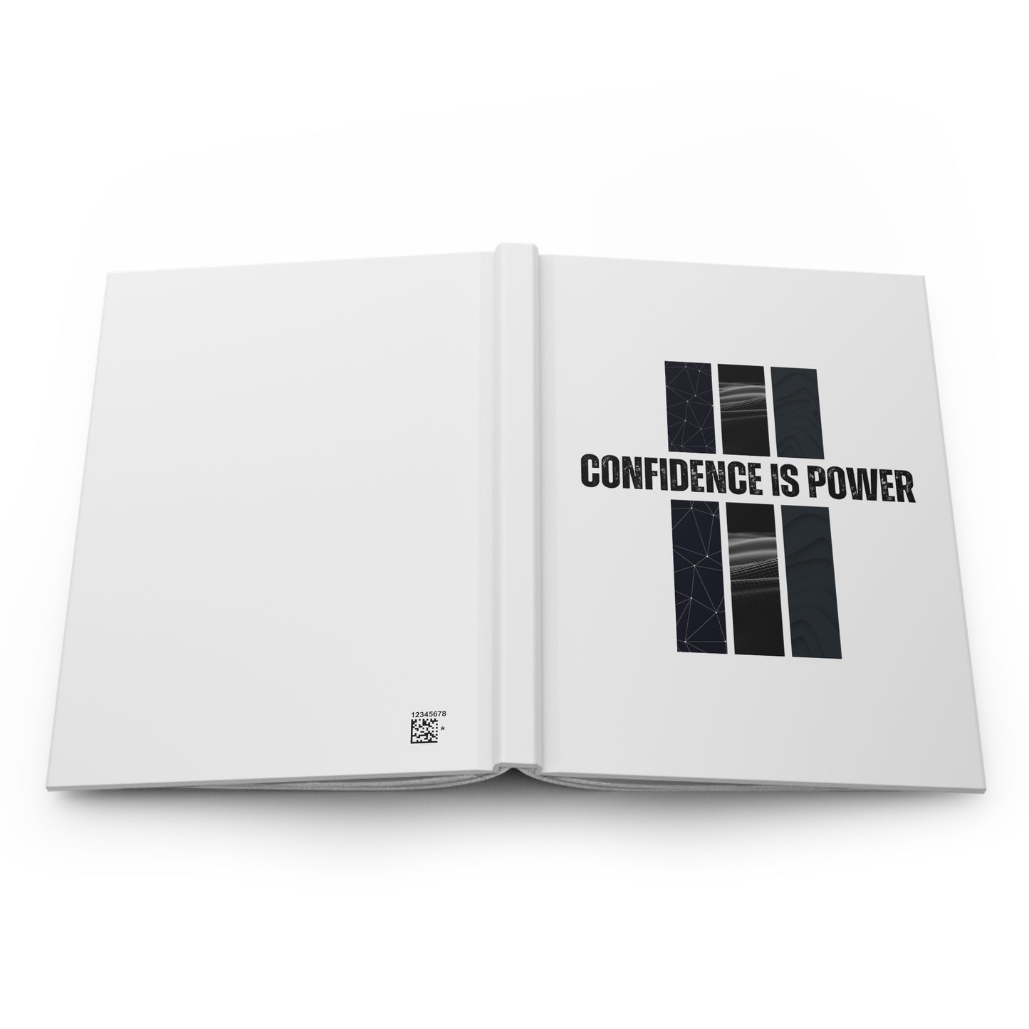 Hardcover Journal Matte - Confidence Is Power - White