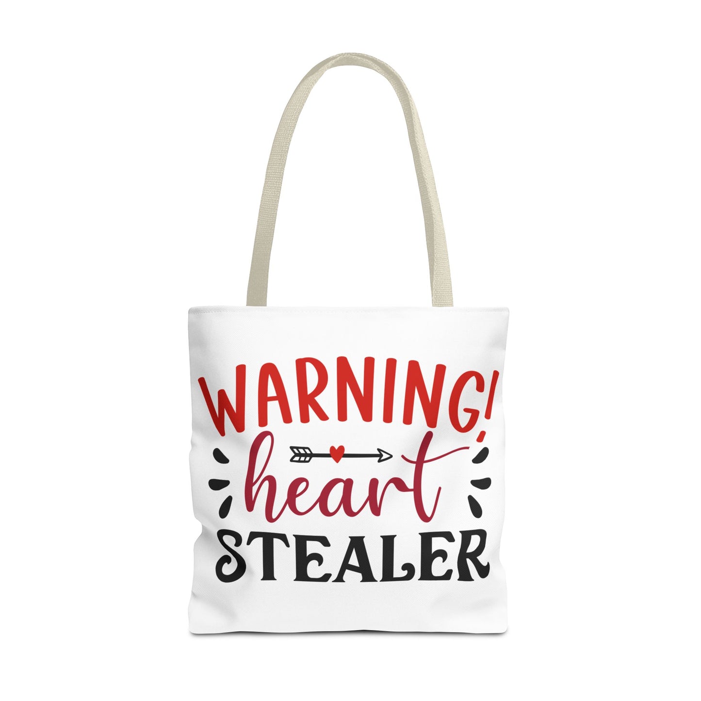 Valentine's - Tote Bag (AOP) - Warning Heart Stealer