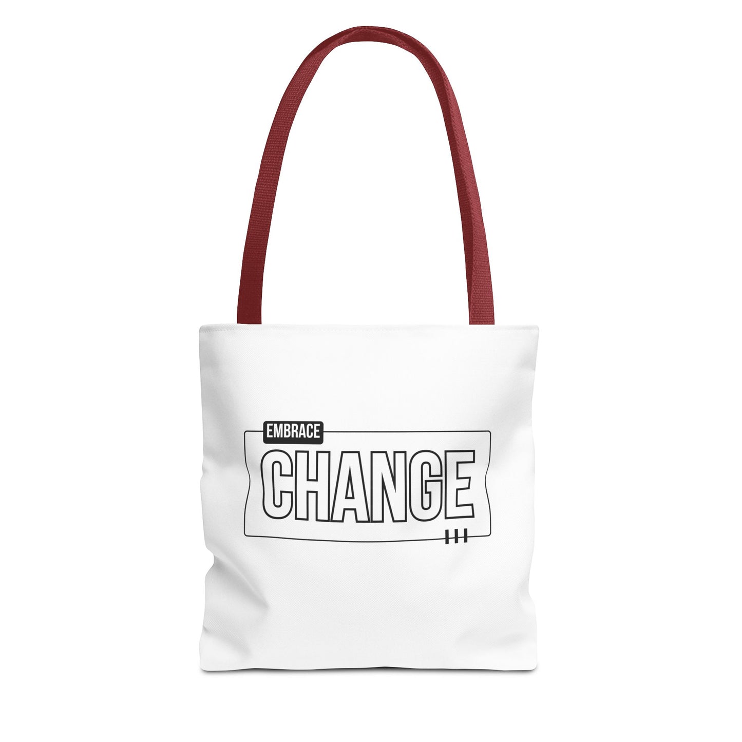 Tote Bag (AOP) - Embrace Change - White