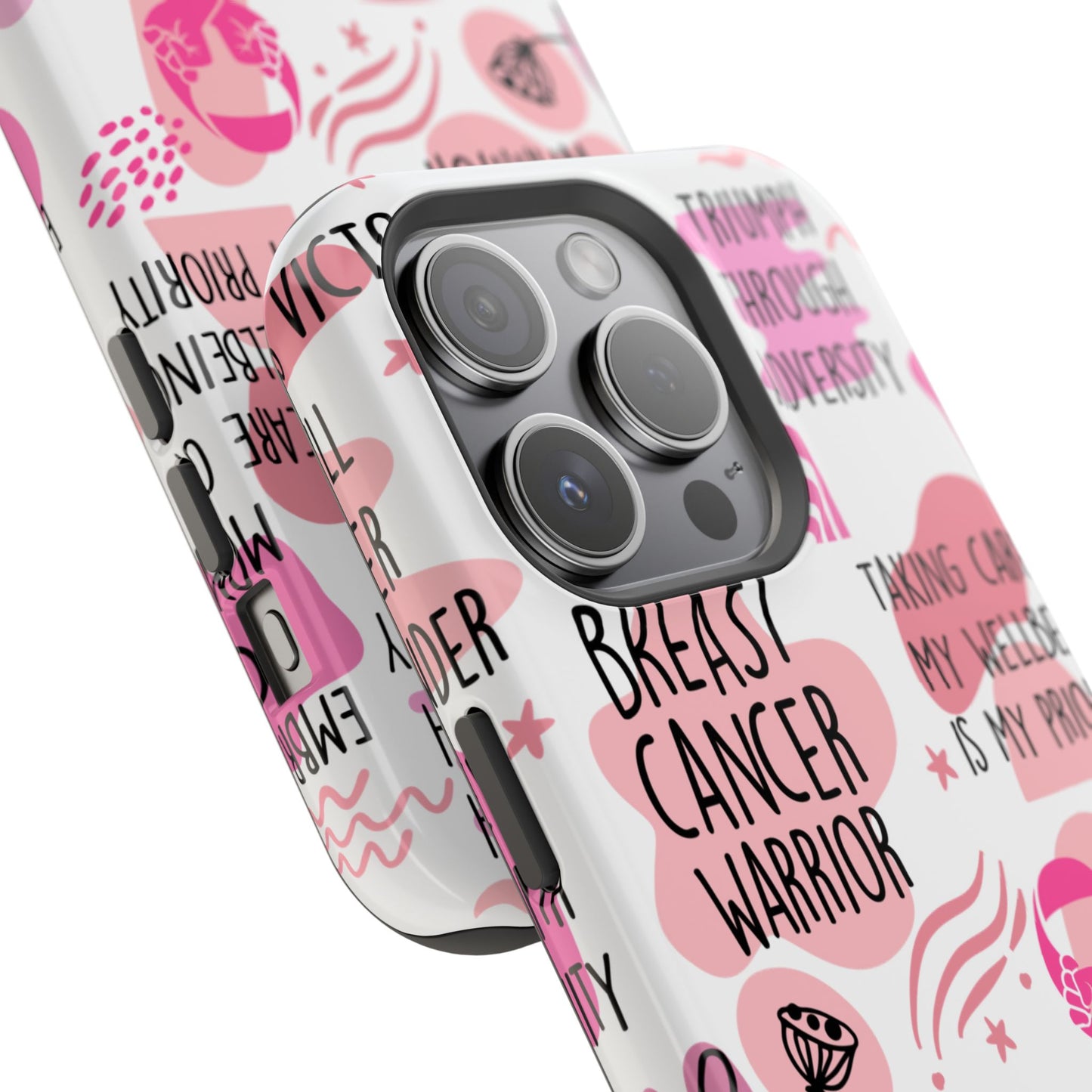 Magnetic Tough Cases - Breast Cancer Warrior