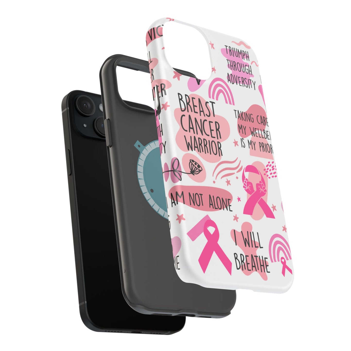 Magnetic Tough Cases - Breast Cancer Warrior