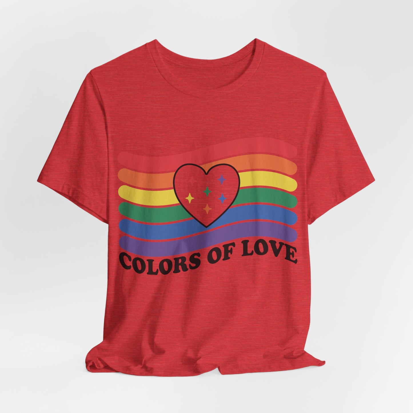 Valentines - Unisex Jersey Short Sleeve Tee - Colors Of Love