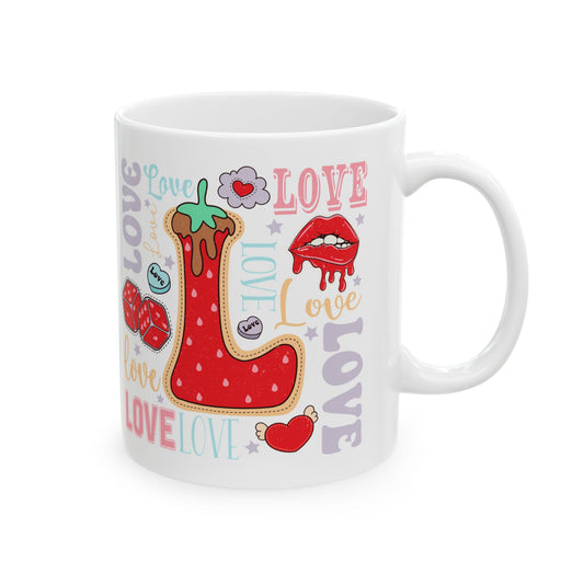 Valentine's - Ceramic Mug, (11oz, 15oz) - Love Design