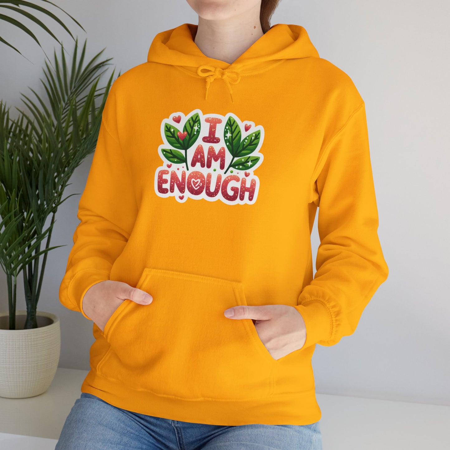 Unisex Heavy Blend™ Hooded Sweatshirt - I AM ENOUGH -