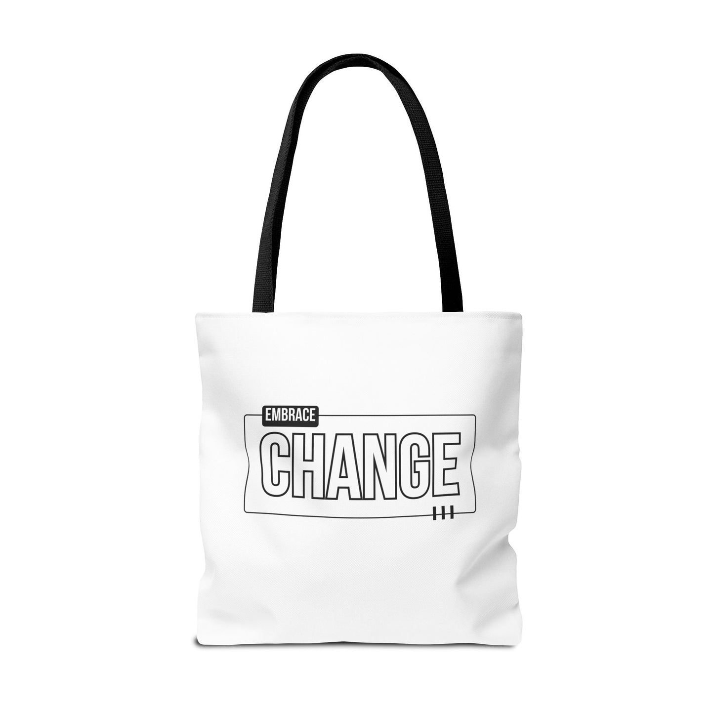 Tote Bag (AOP) - Embrace Change - White