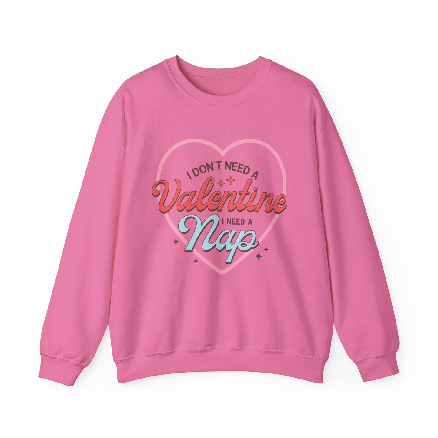 Valentine's - Unisex Heavy Blend™ Crewneck Sweatshirt - Valentine Nap