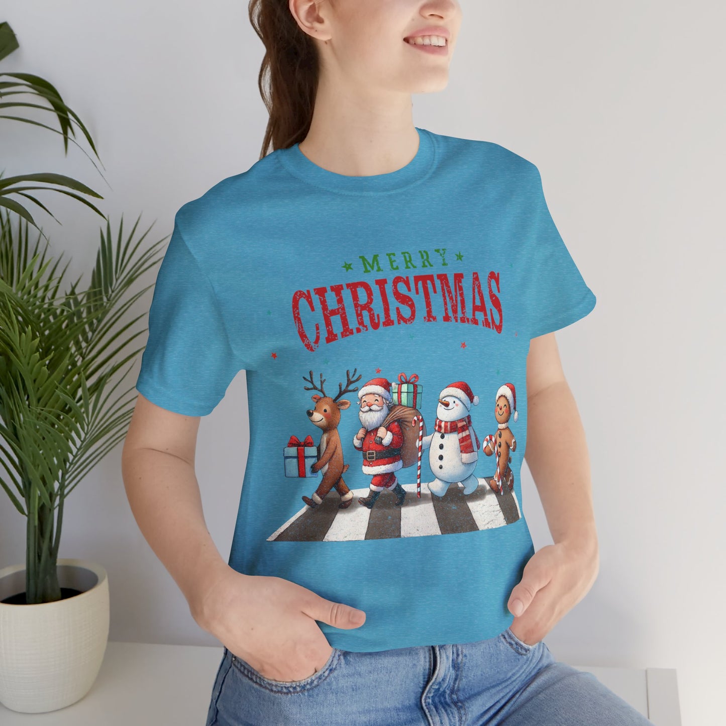 Christmas - Unisex Jersey Short Sleeve Tee - Santa Team