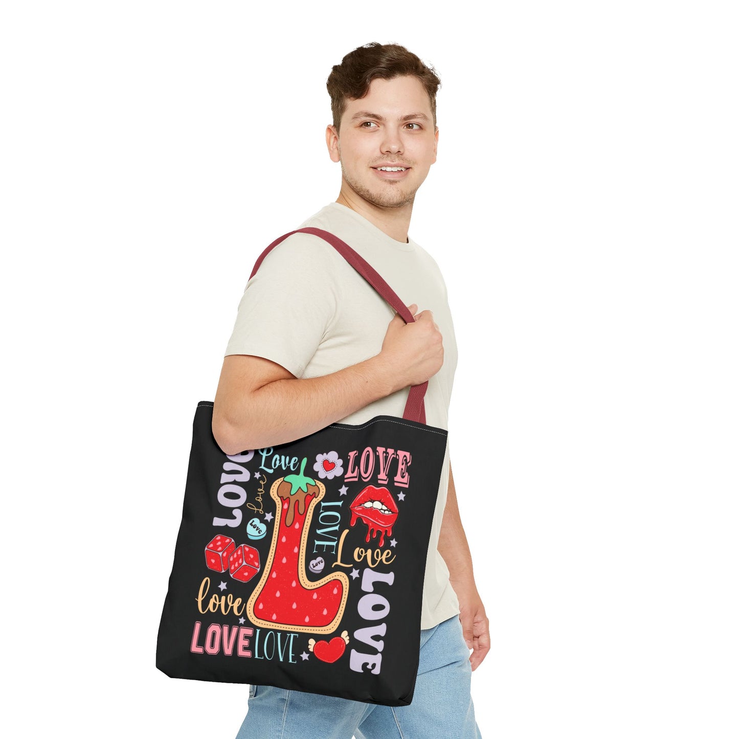 Valentine's - Tote Bag (AOP) - Love Design