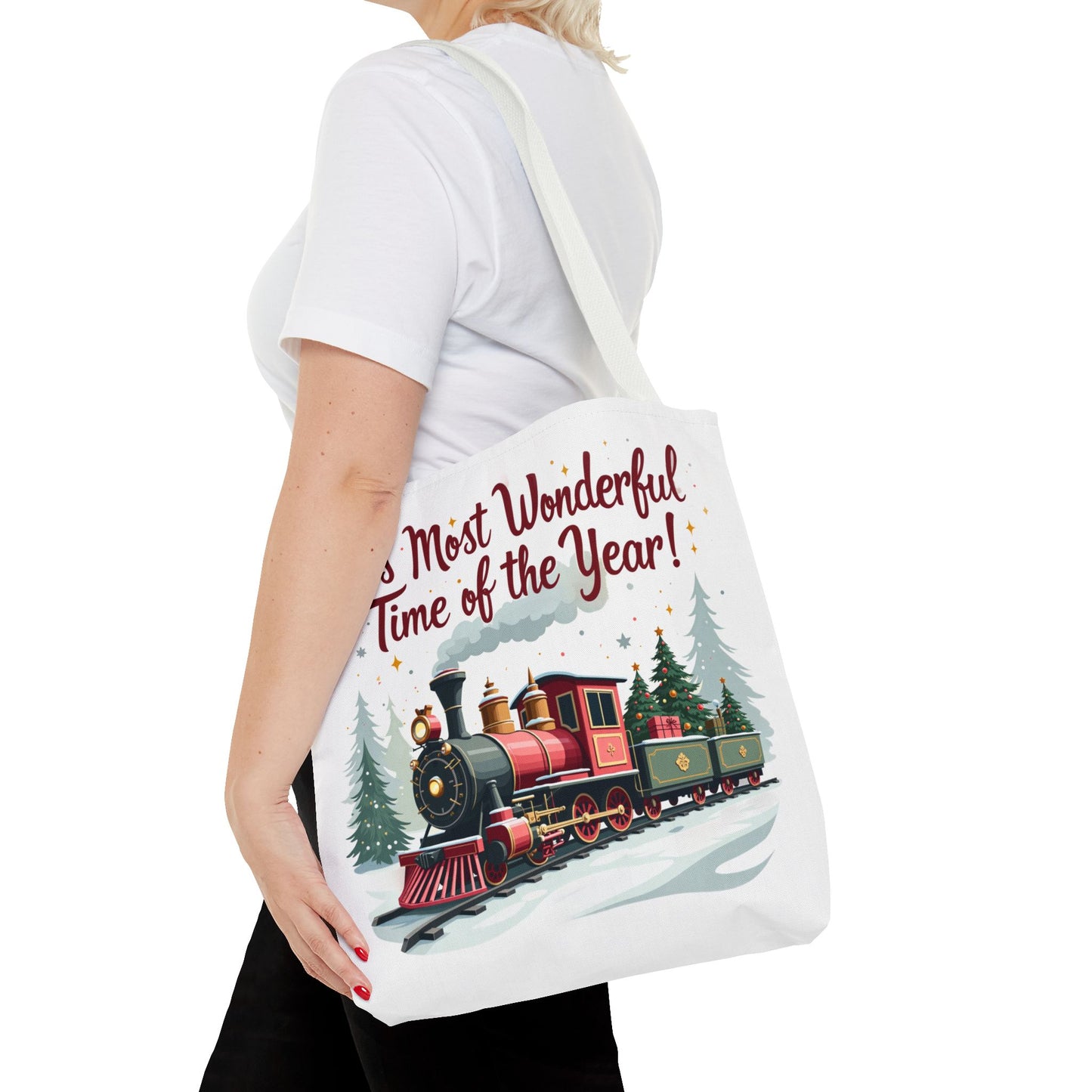 Christmas - Tote Bag (AOP) - It's Most Wonderful Time Of The Year