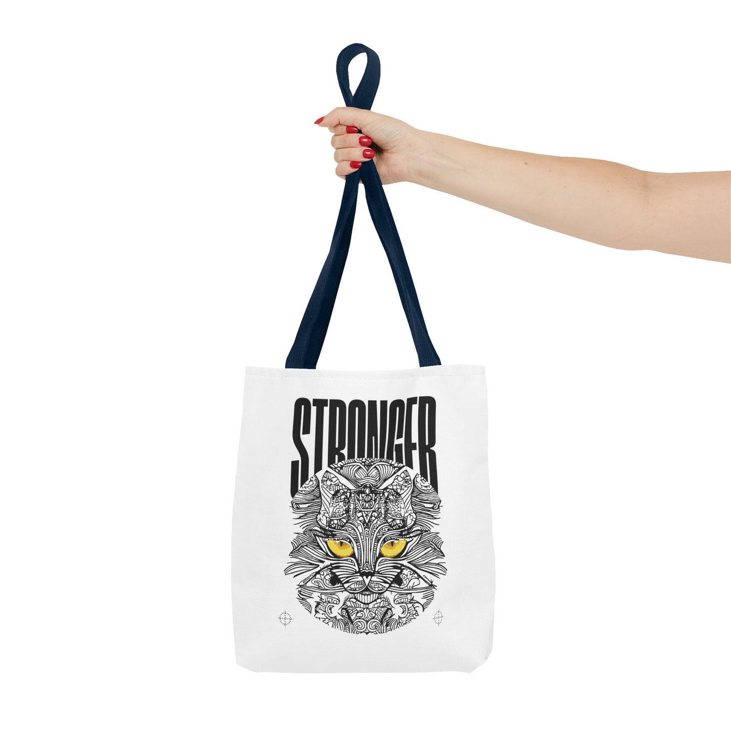 Tote Bag (AOP) - Stronger - White