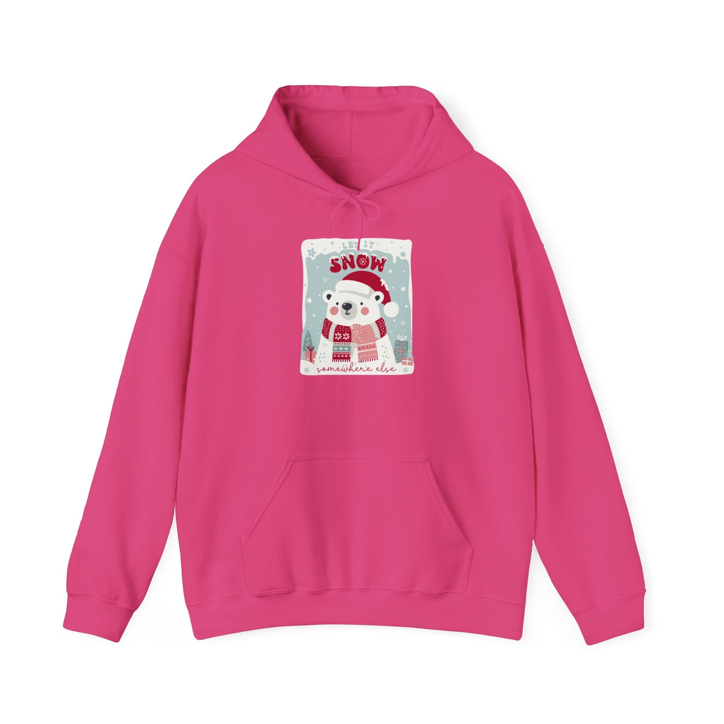 Christmas - Unisex Heavy Blend™ Hooded Sweatshirt - Let It Snow