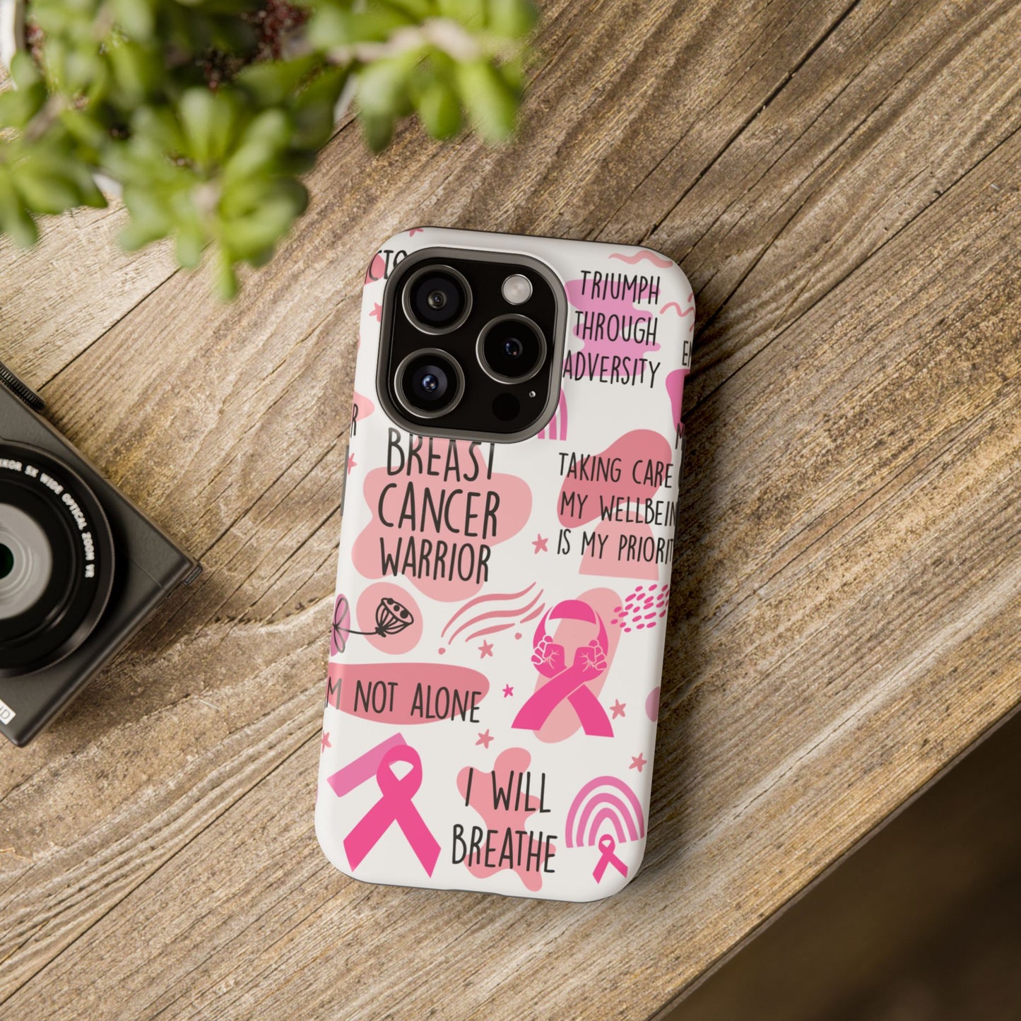 Magnetic Tough Cases - Breast Cancer Warrior