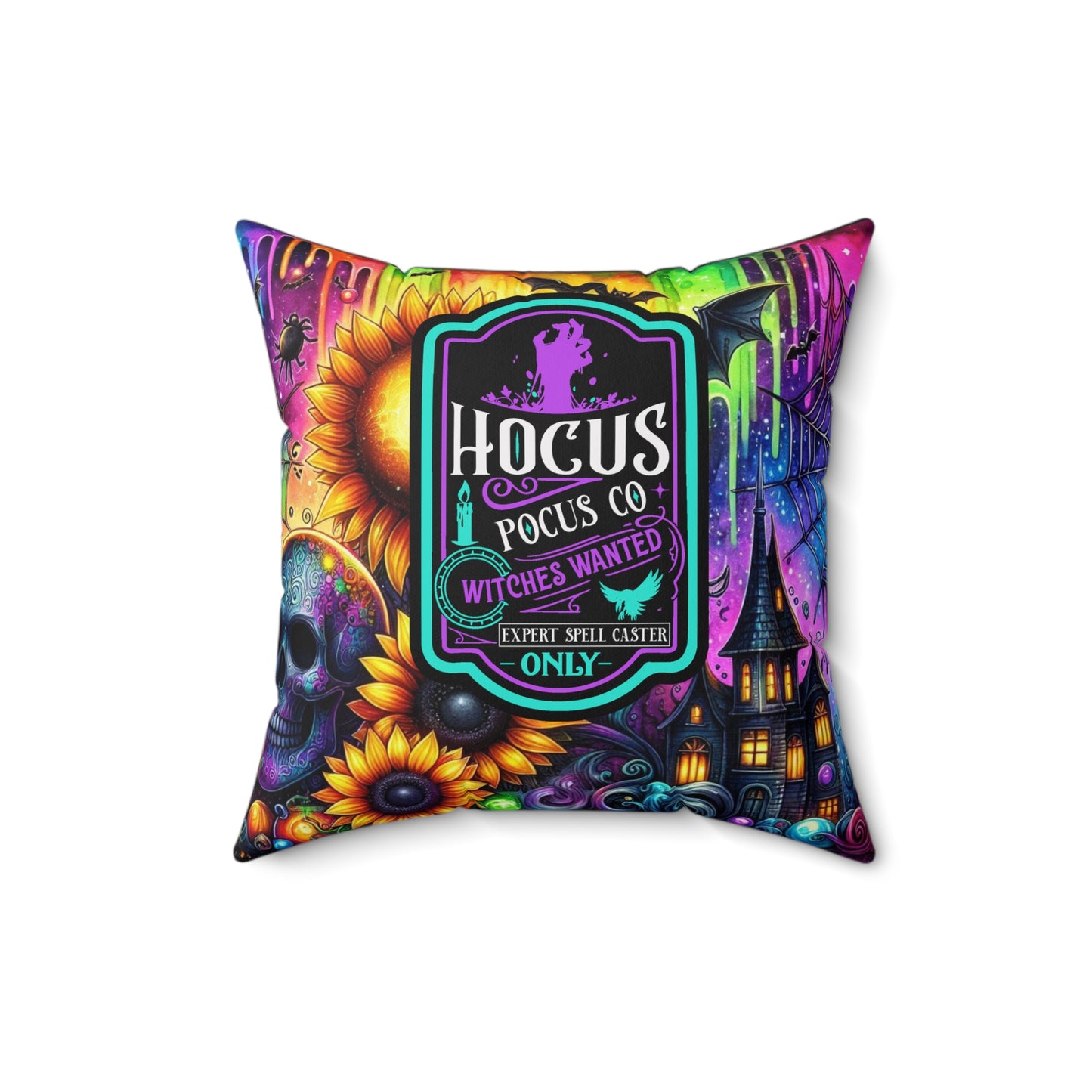 Halloween - Spun Polyester Square Pillow - Hocus Pocus 2