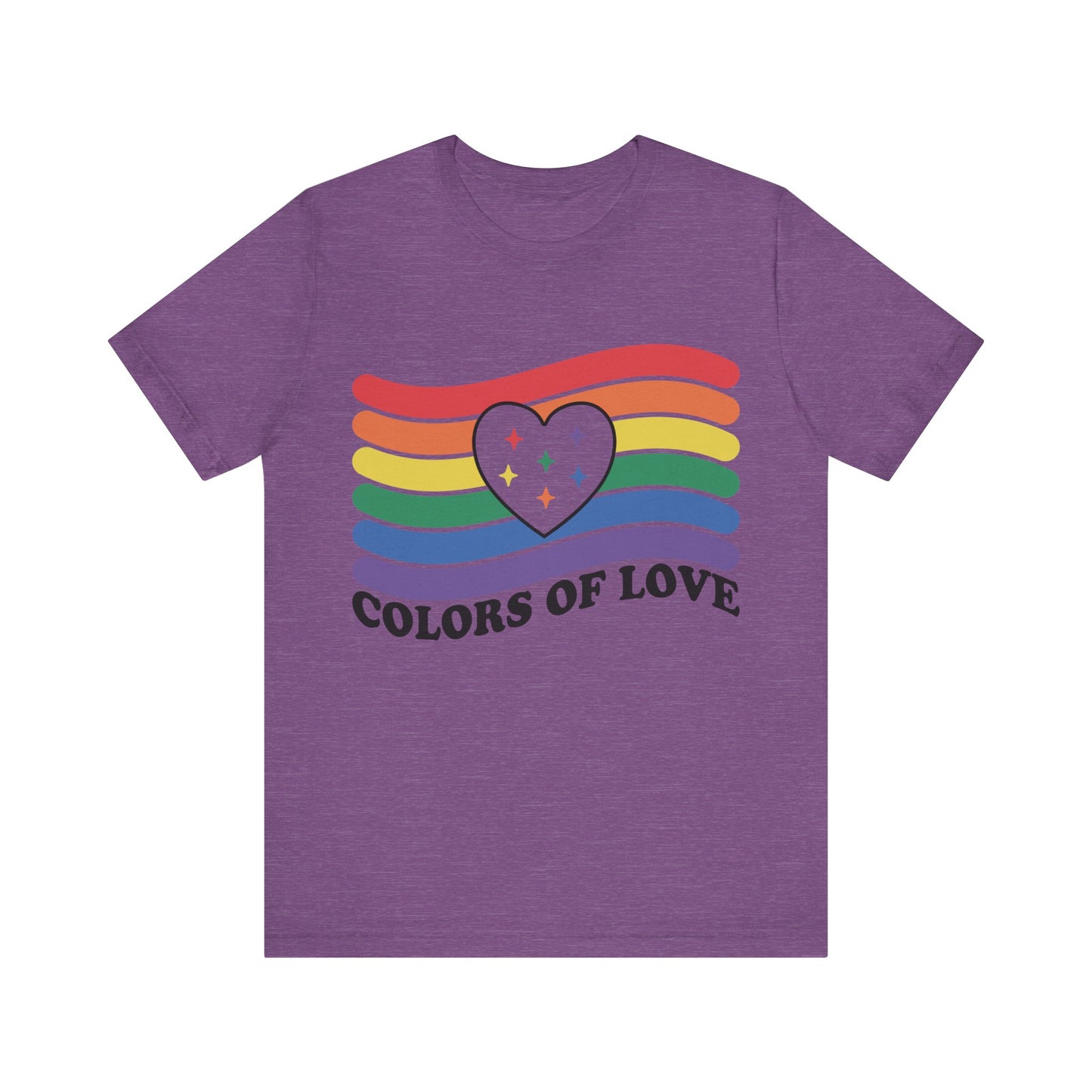 Valentines - Unisex Jersey Short Sleeve Tee - Colors Of Love