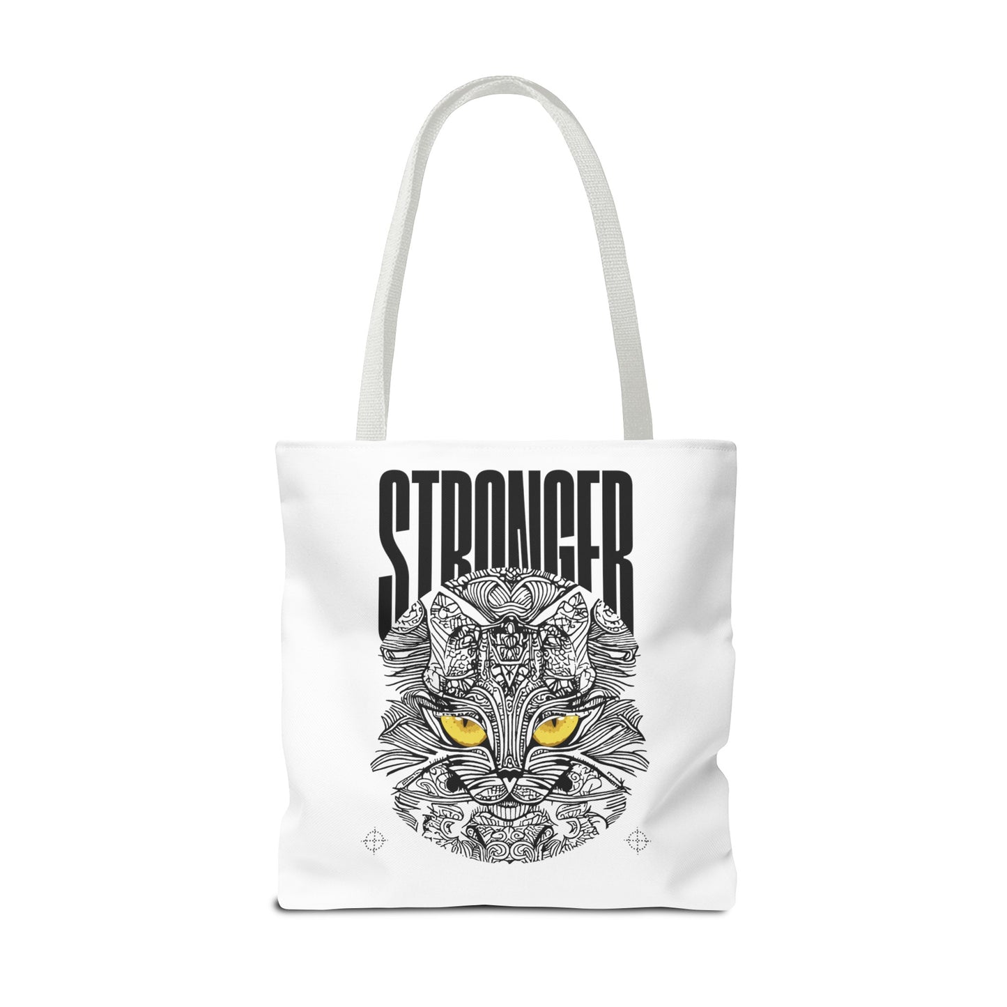 Tote Bag (AOP) - Stronger - White