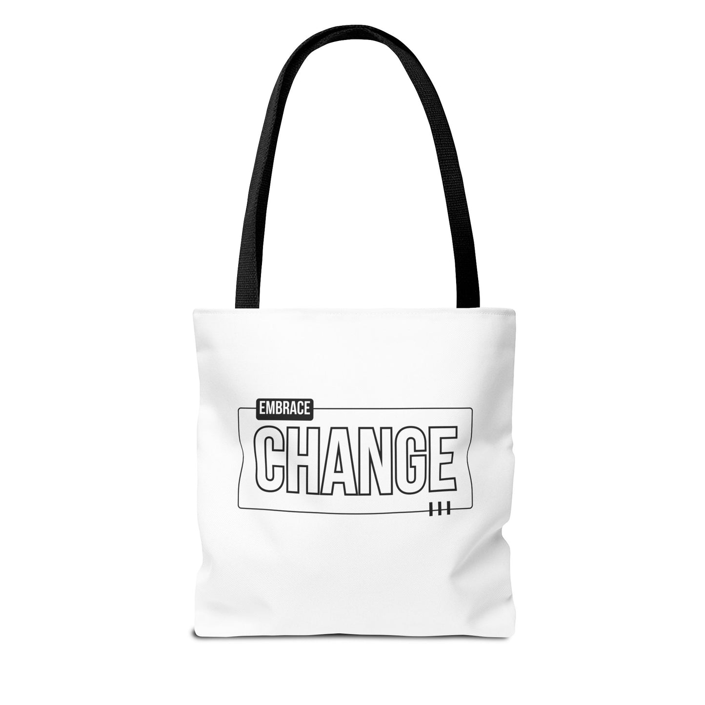 Tote Bag (AOP) - Embrace Change - White