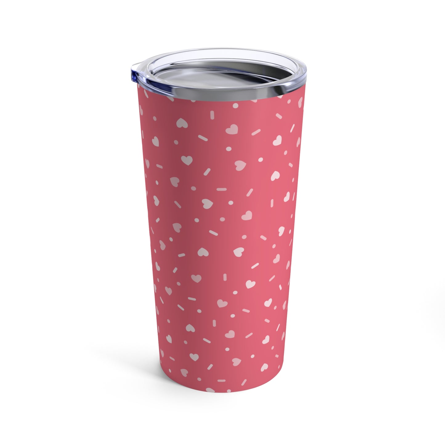 Valentine's  - Stainless Steel Tumbler 20oz - Sprinkle Pink