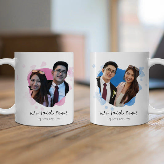 Customized Ceramic Mug, (11oz, 15oz) - We Said Yes!