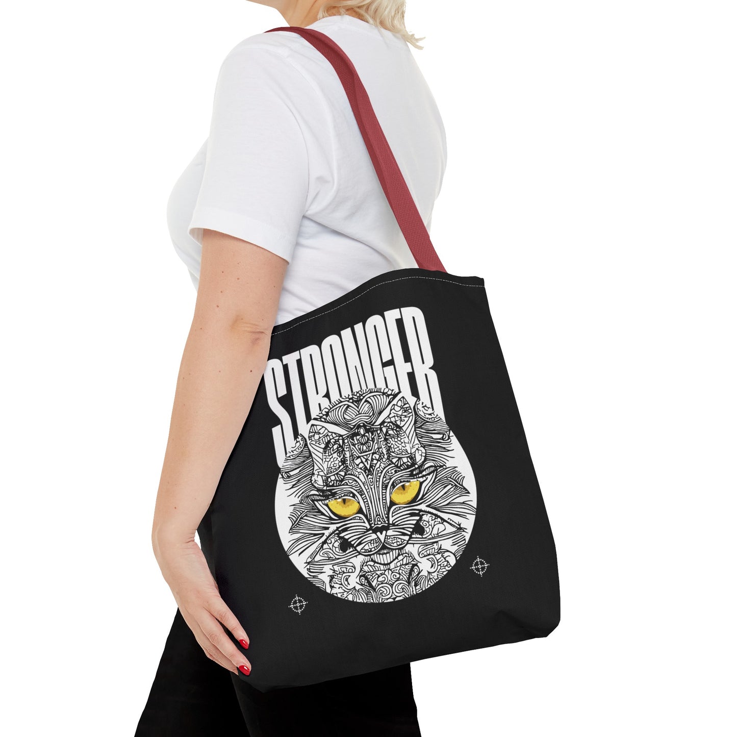 Tote Bag (AOP) - Stronger - Black