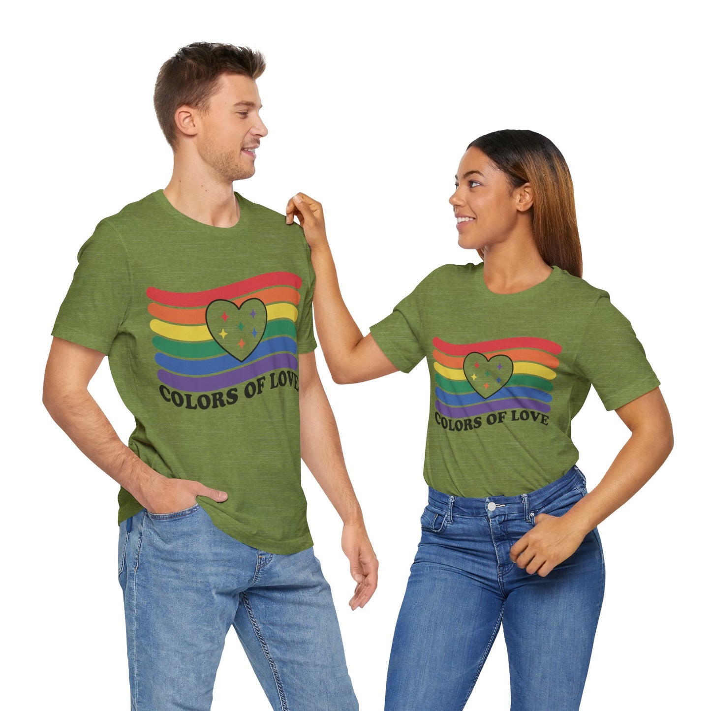 Valentines - Unisex Jersey Short Sleeve Tee - Colors Of Love