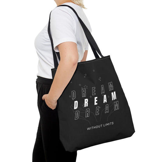 Tote Bag (AOP) - Dream Without Limits - Black