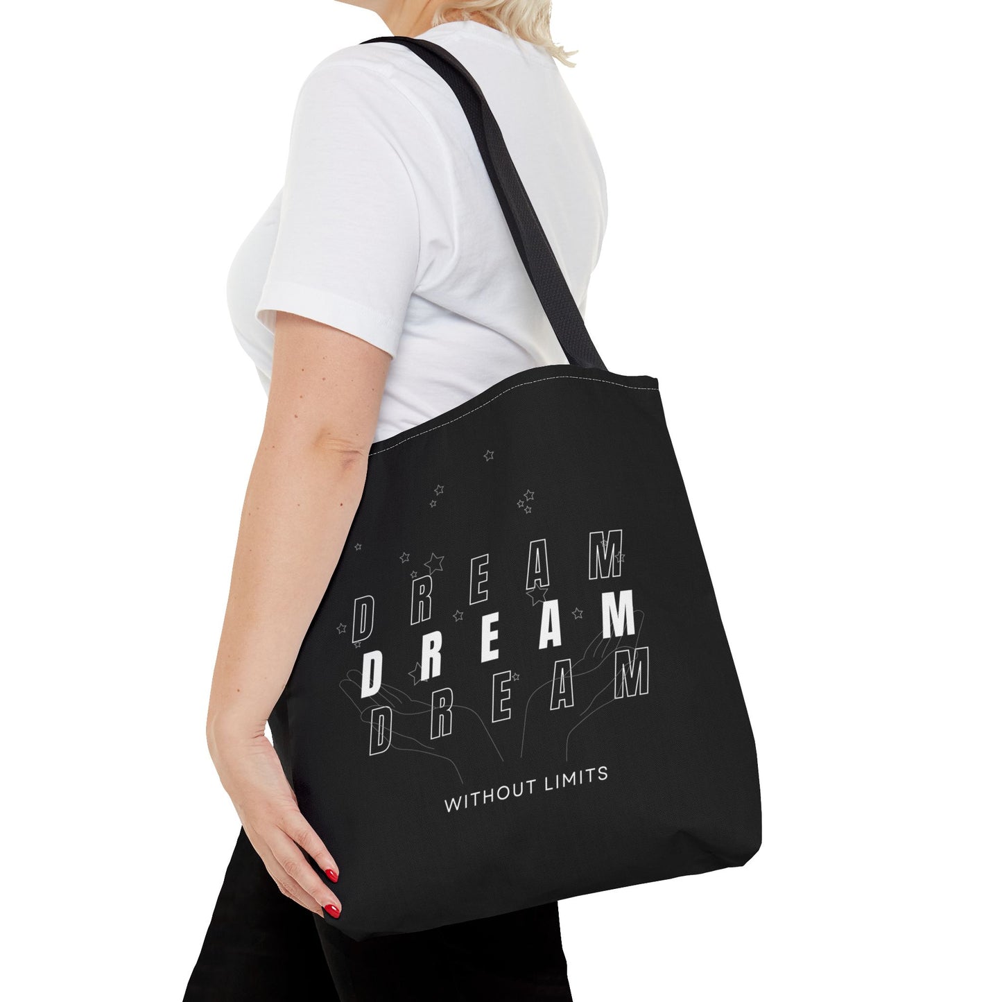 Tote Bag (AOP) - Dream Without Limits - Black