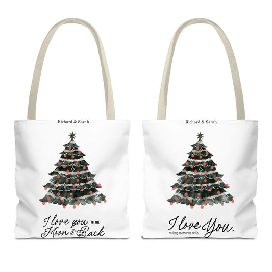 Customized Tote Bag (AOP) - I Love You To The Moon & Back