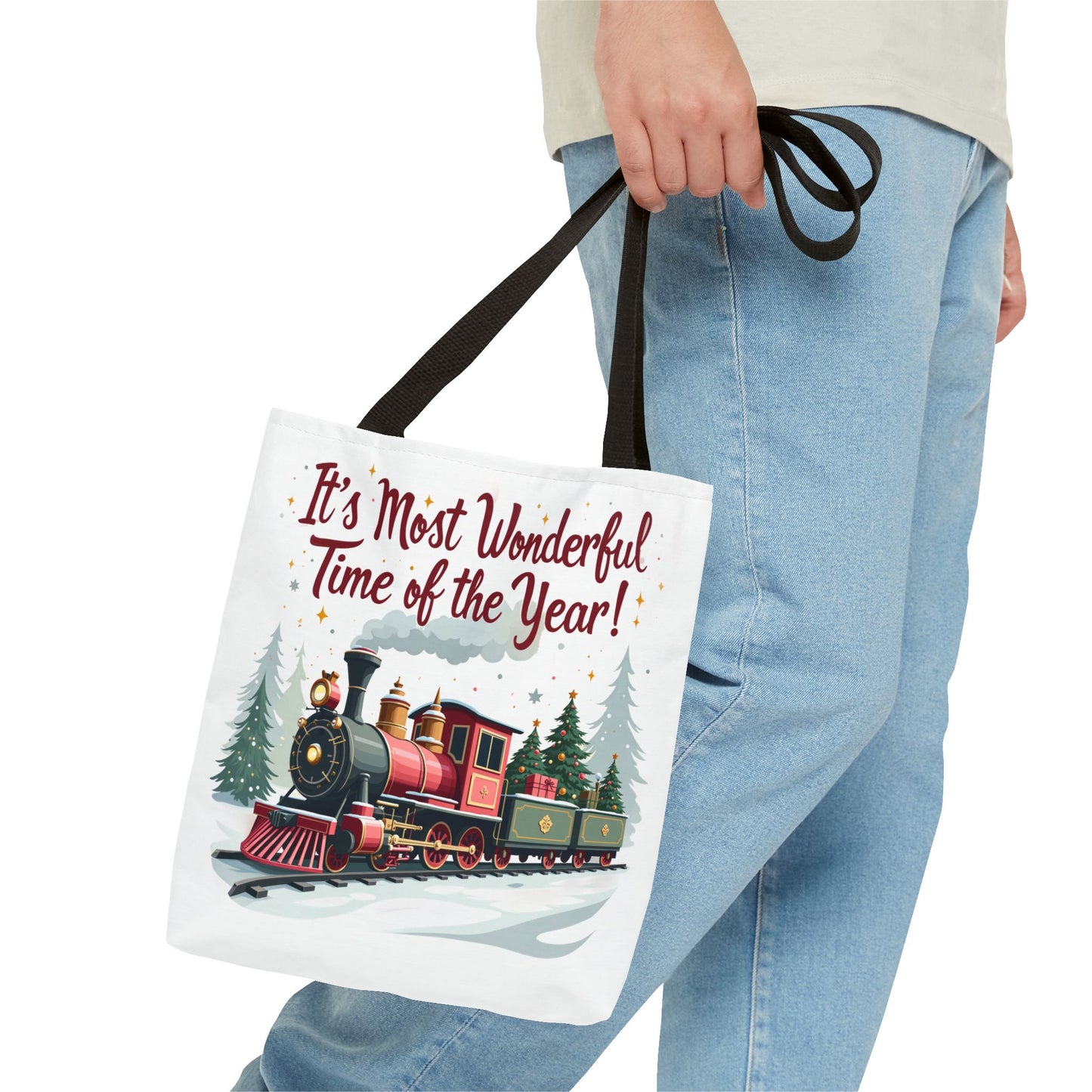 Christmas - Tote Bag (AOP) - It's Most Wonderful Time Of The Year