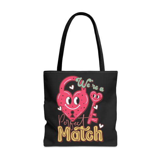 Valentine's - Tote Bag (AOP) - We're A Perfect Match