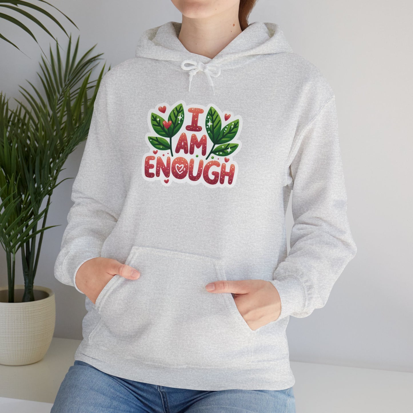 Unisex Heavy Blend™ Hooded Sweatshirt - I AM ENOUGH -