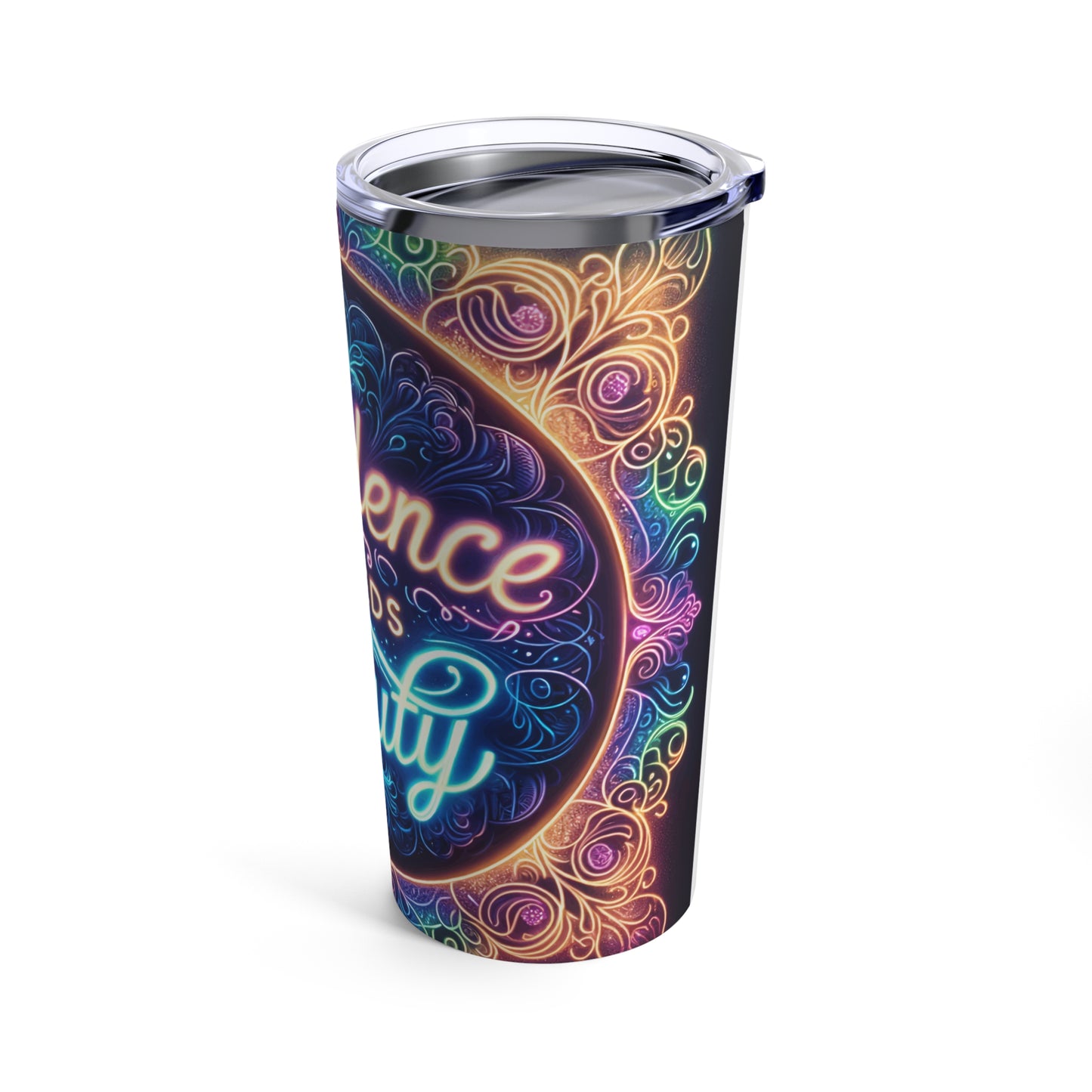 Stainless Steel Tumbler 20oz - CONFIDENCE BREEDS BEAUTY -