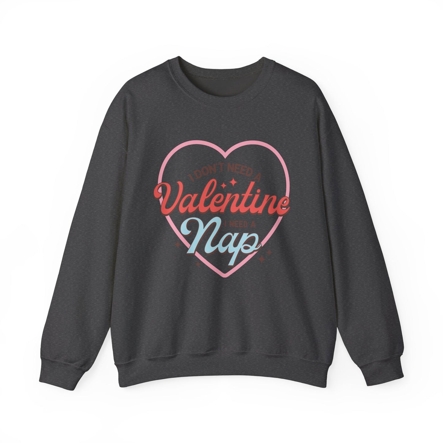 Valentine's - Unisex Heavy Blend™ Crewneck Sweatshirt - Valentine Nap