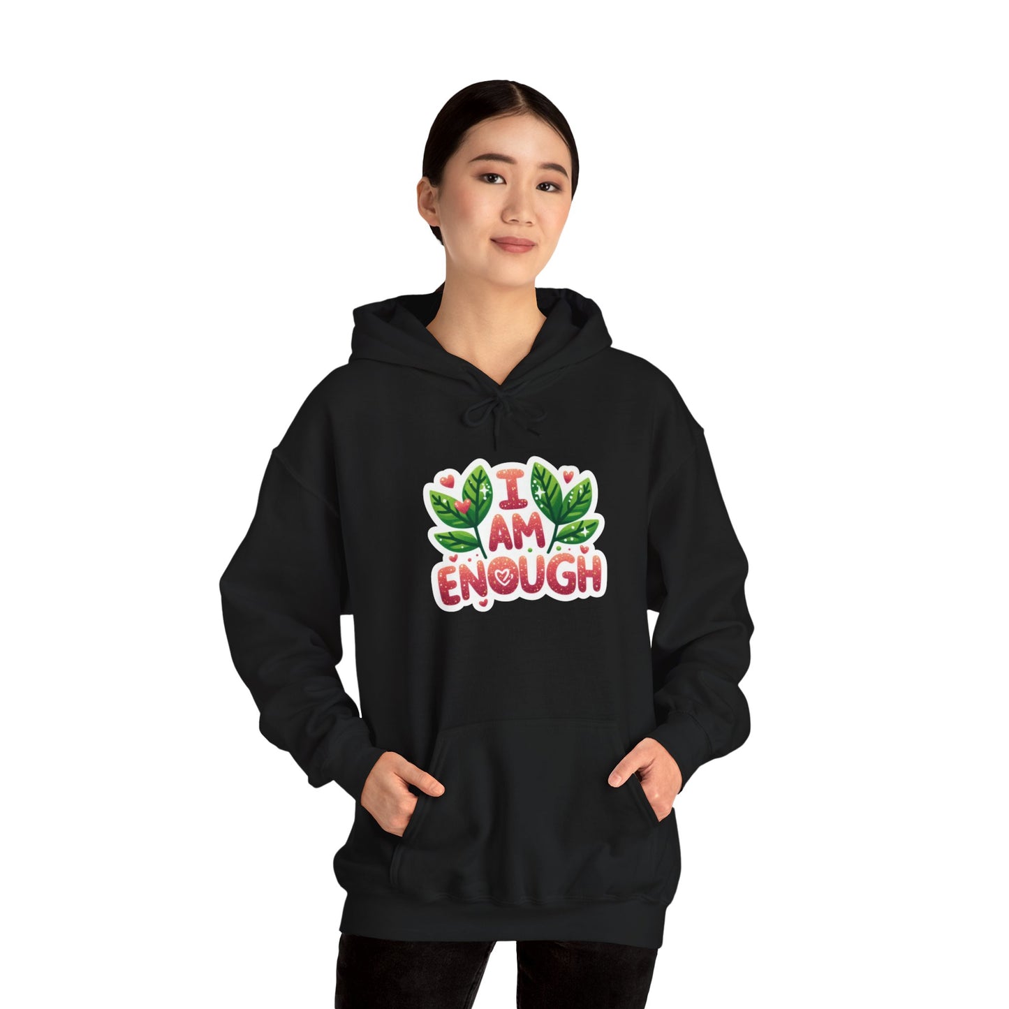 Unisex Heavy Blend™ Hooded Sweatshirt - I AM ENOUGH -