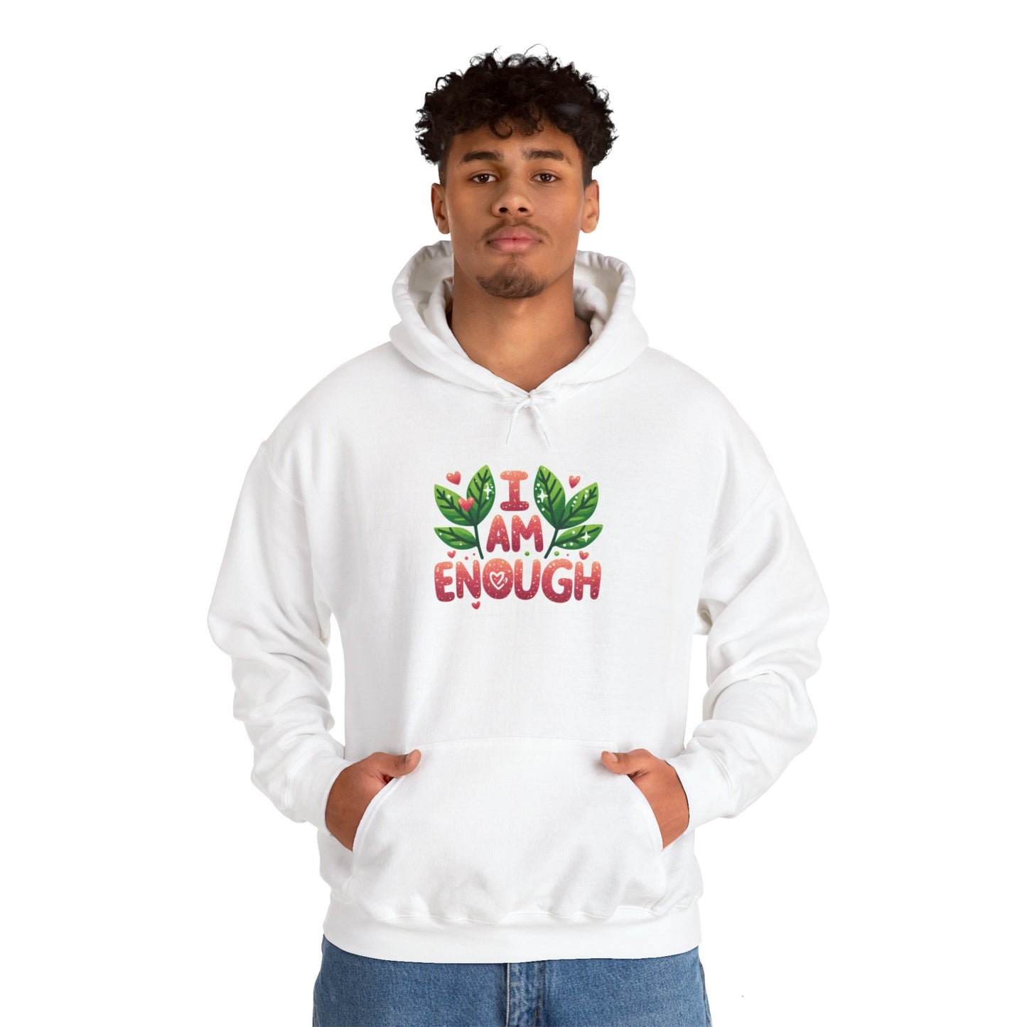 Unisex Heavy Blend™ Hooded Sweatshirt - I AM ENOUGH -