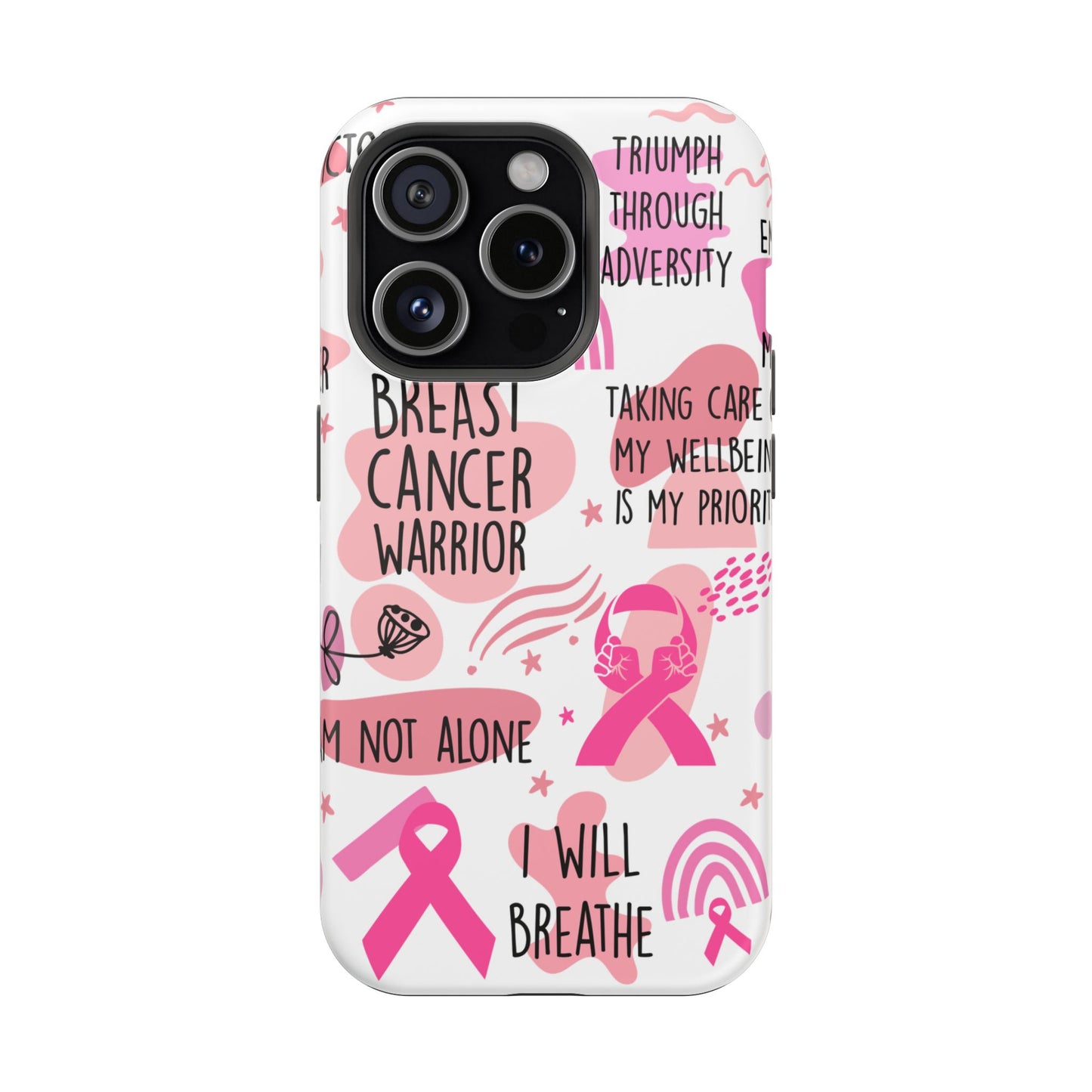 Magnetic Tough Cases - Breast Cancer Warrior