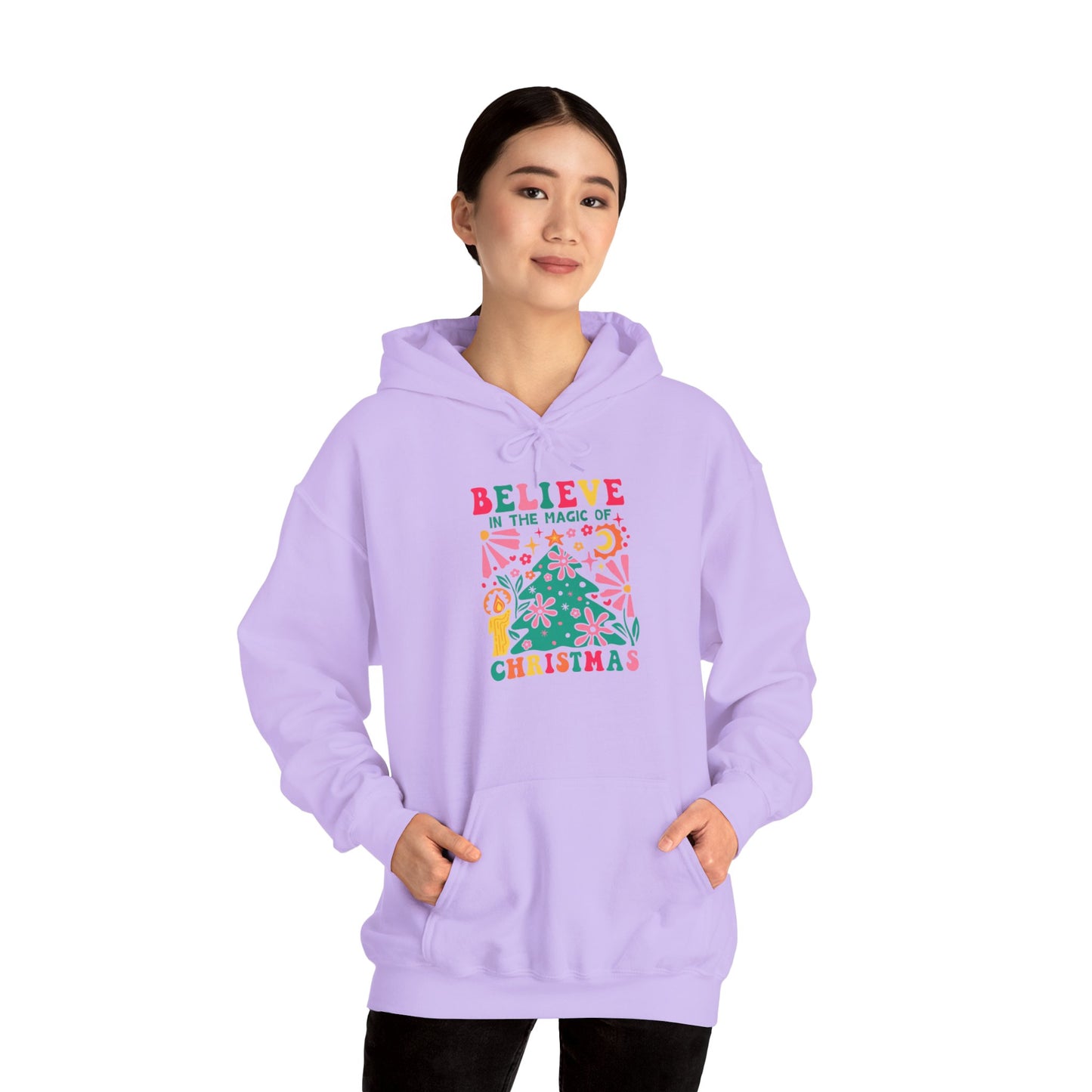 Christmas - Unisex Heavy Blend™ Hooded Sweatshirt - Believe In The Magic Of Christmas