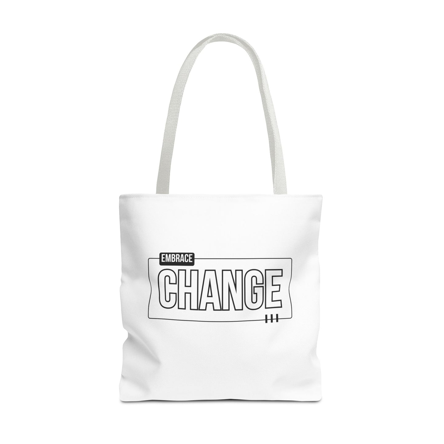 Tote Bag (AOP) - Embrace Change - White