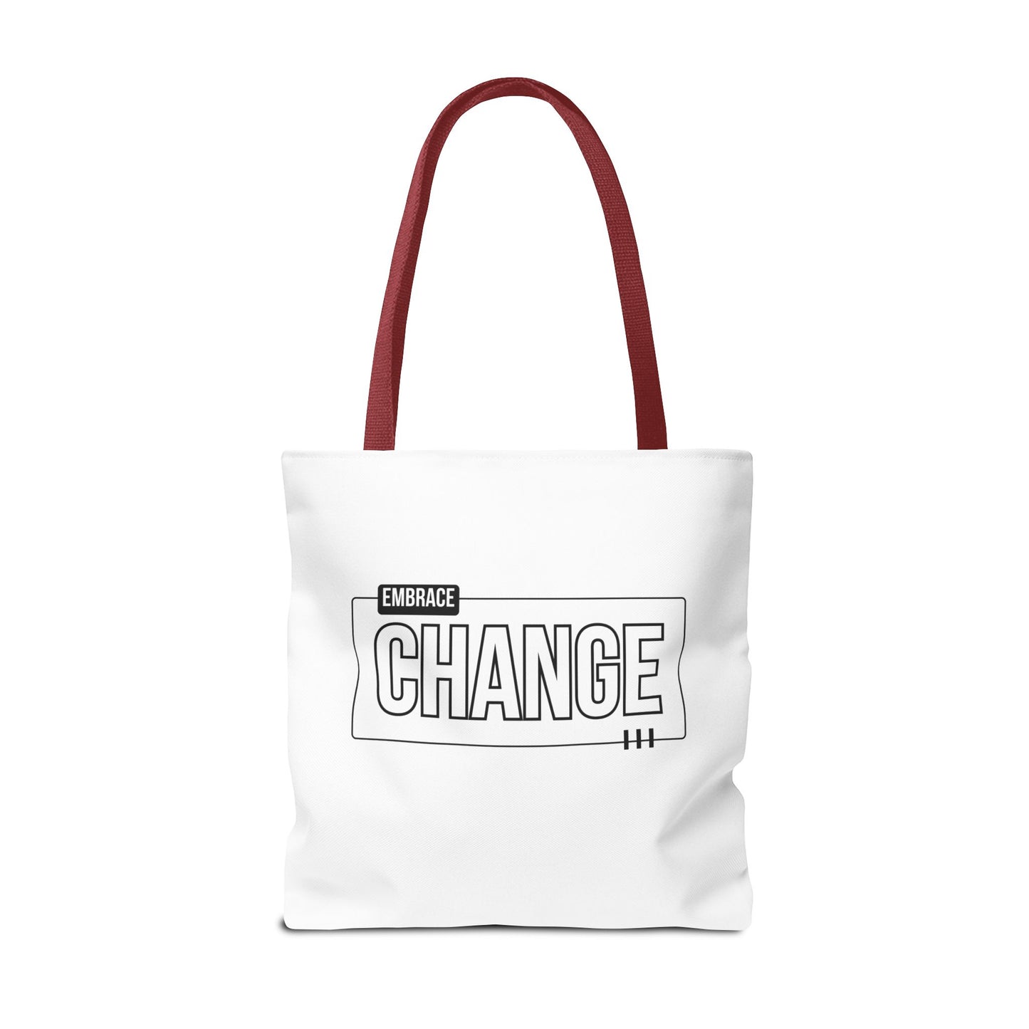 Tote Bag (AOP) - Embrace Change - White