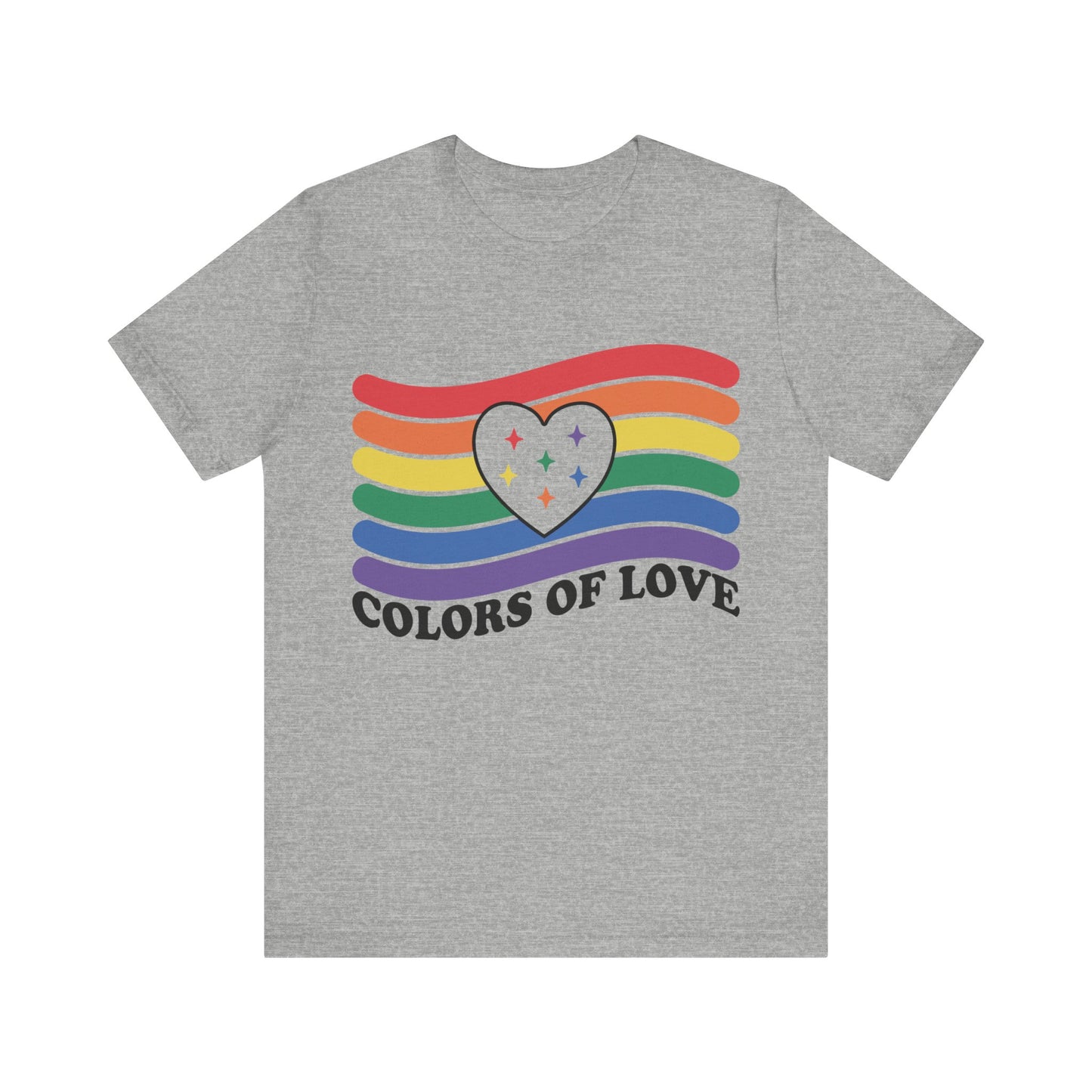 Valentines - Unisex Jersey Short Sleeve Tee - Colors Of Love