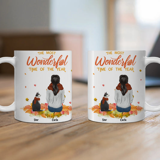 Customized Ceramic Mug, (11oz, 15oz) - The Most Wonderful Time Of The Year