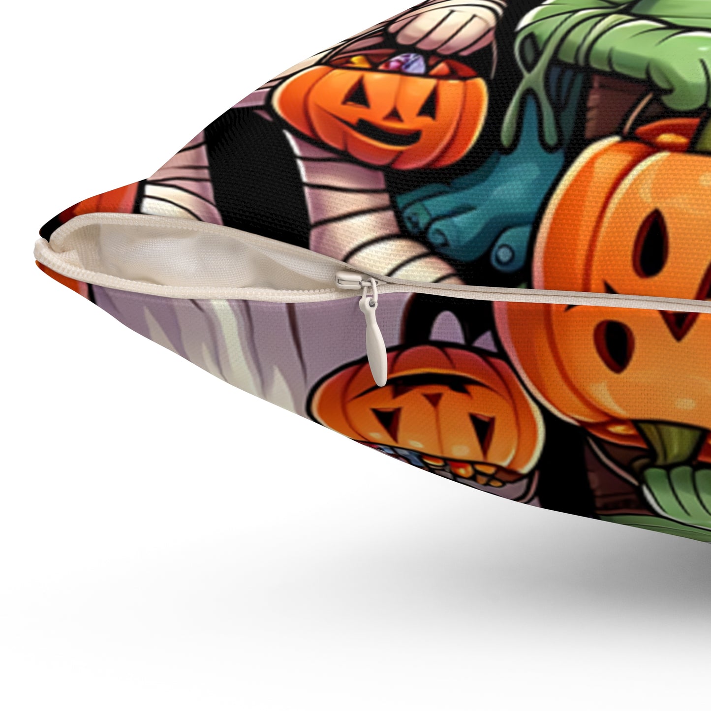 Halloween - Spun Polyester Square Pillow - Killer Friends