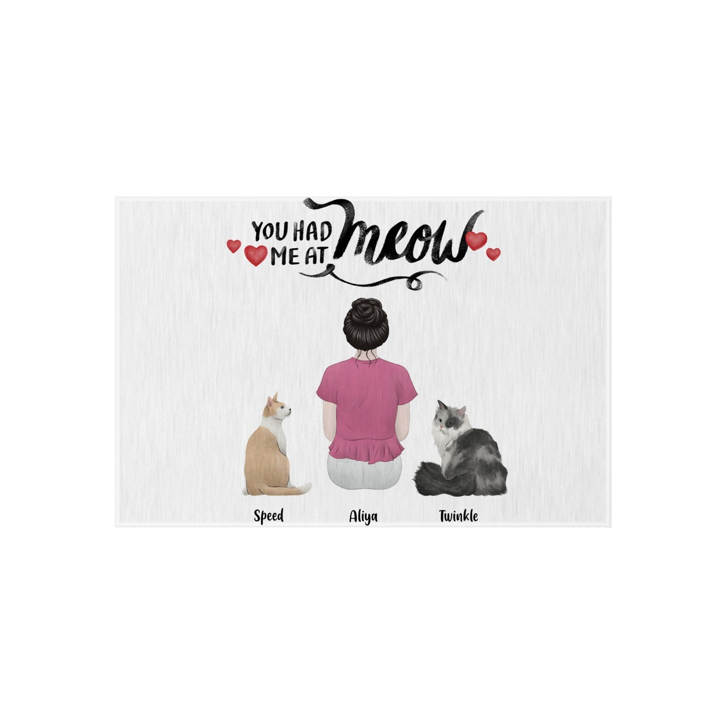 Customized Outdoor Rug - You Had Me At Meow