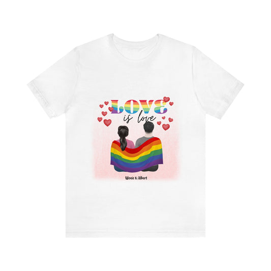 Customized Unisex Jersey Short Sleeve Tee - Happy Pride