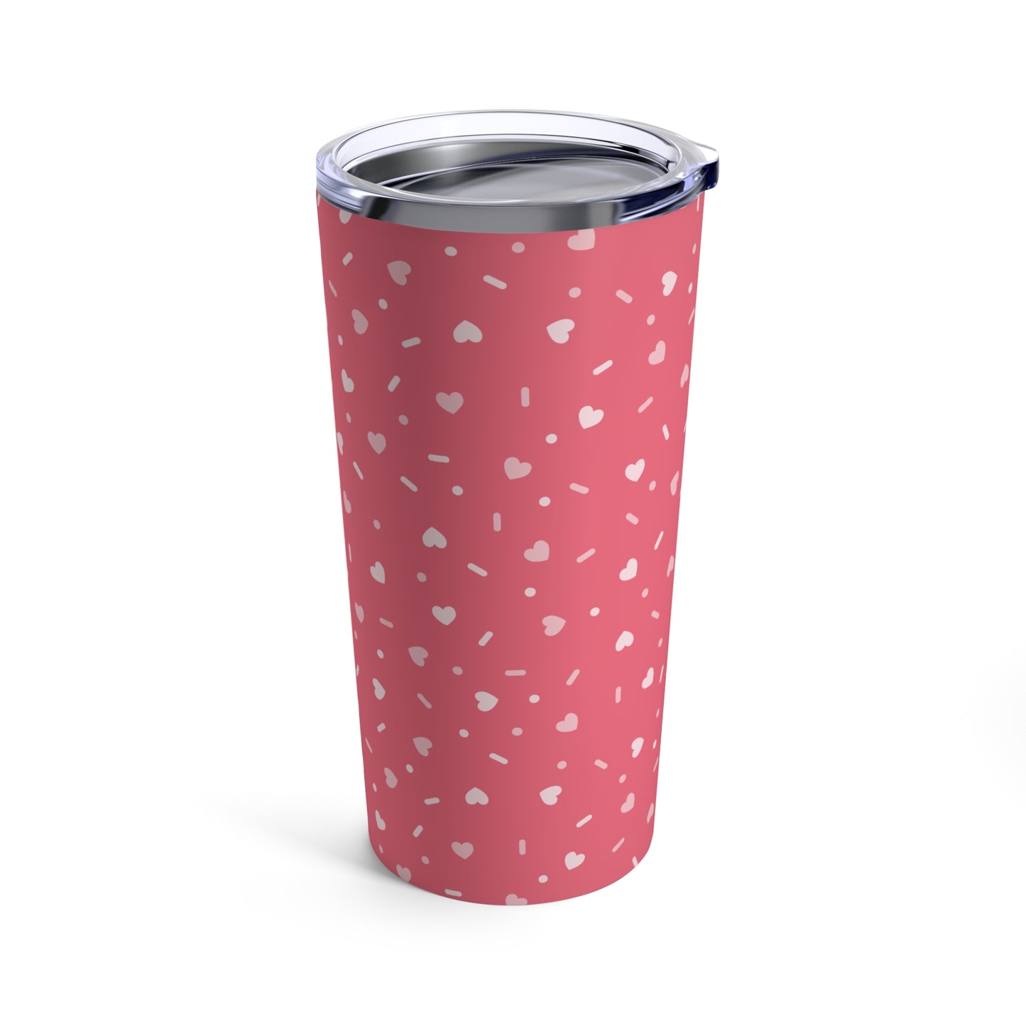 Valentine's  - Stainless Steel Tumbler 20oz - Sprinkle Pink