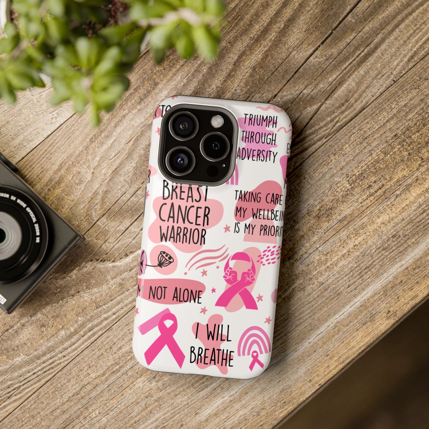 Magnetic Tough Cases - Breast Cancer Warrior